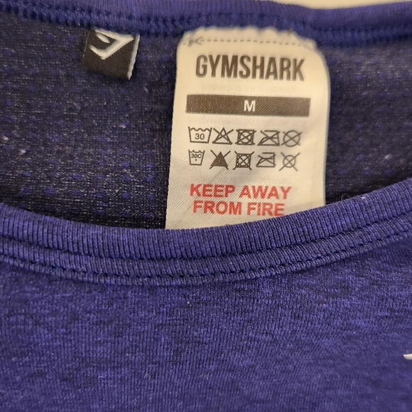 Gymshark Vital 2.0 Purple Long Sleeve Workout Top Size M #I271 - Picture 2 of 4